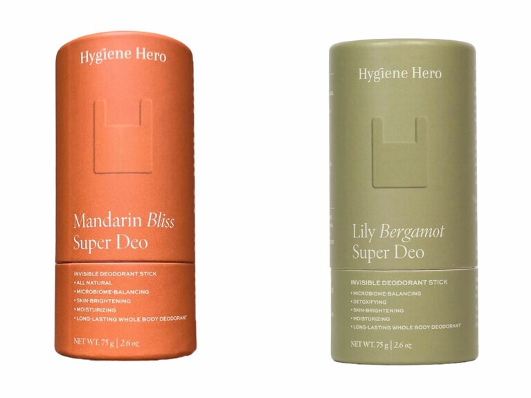 スーパーデオ　右から：リリーベルガモット、マンダリンブリス 各75g 4,400円／ラブピースクラブ