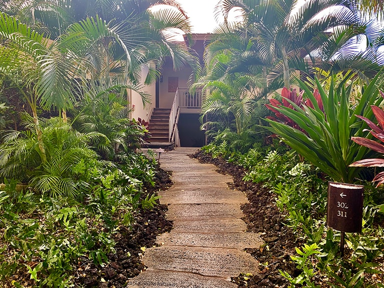 部屋までのアプローチ。