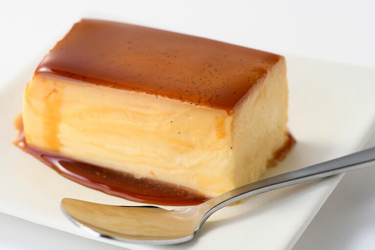 【京都】京都手作りデザート文助の「はなぞのぷりん」カラメル付き。