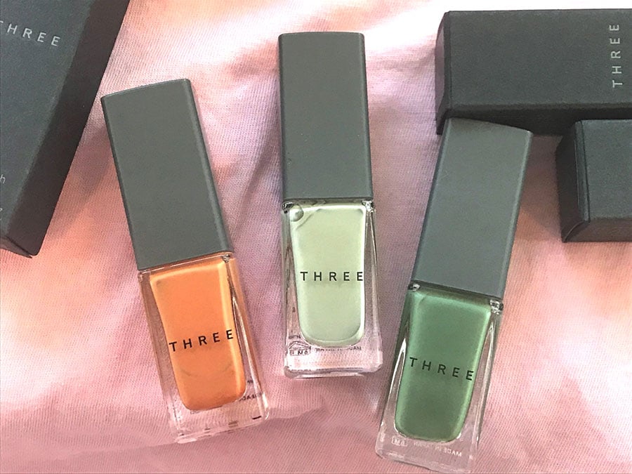 THREE ネイルポリッシュ まとめ売り 春新色 透け感ネイルのネイルデザイン】ネイルポリッシュ｜THREEの