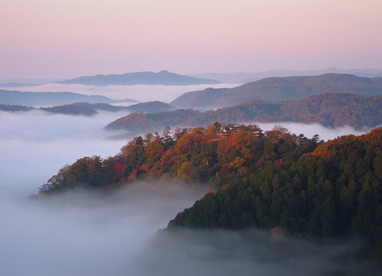 備中松山城の雲海。