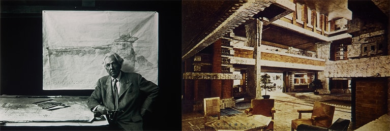 ホテルは1890(明治23)年、海外からの賓客をもてなす迎賓館としての役割を担い開業。2代目本館を建築したライトは日本が地震大国と知り、耐震性と耐火性を重視して設計した。