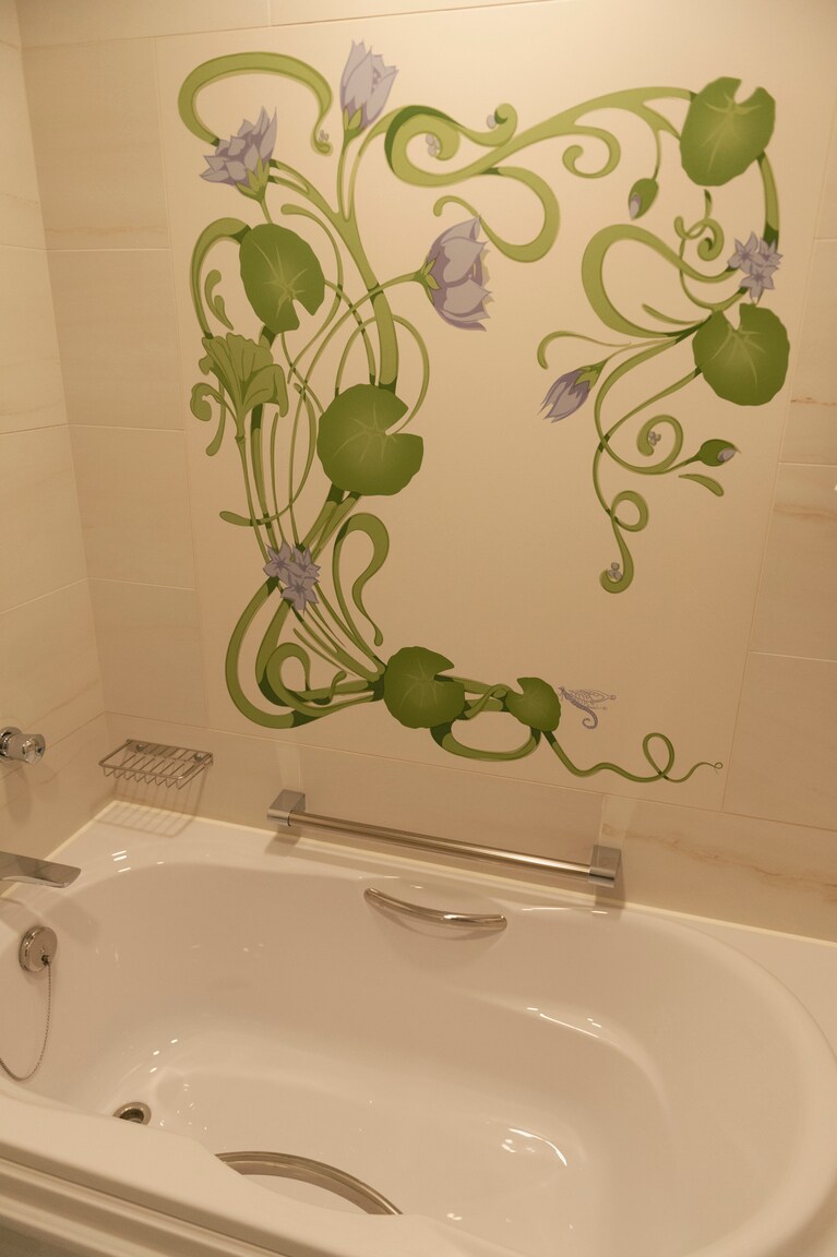 バスルームも広々