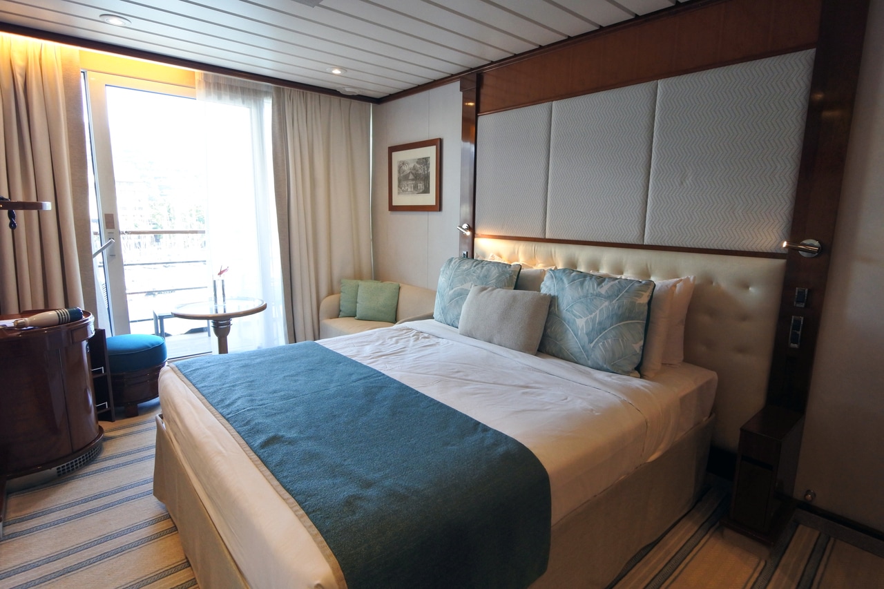 広さ22.2平方メートル以上。ゆったりとしたバルコニー・ステートルームC。