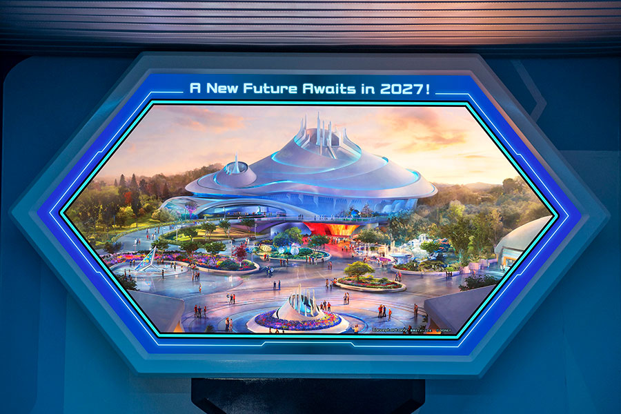 2027年にリニューアルオープンするスペース・マウンテン　©Disney