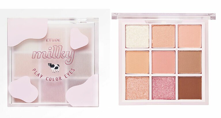 プレイカラーアイズ  ストロベリーミルク 各0.8g 各2,500円／エチュード