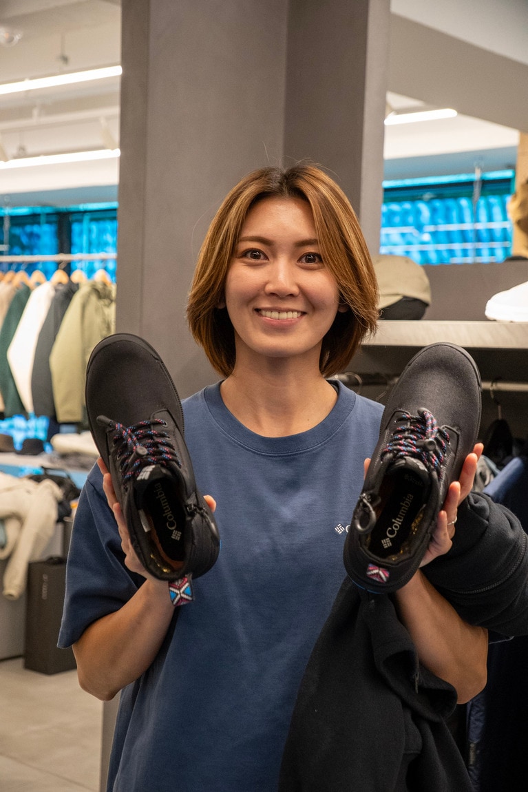 東京・原宿の旗艦店COLUMBIA TOKYO FLAGSHIPで開かれたイベントの様子。