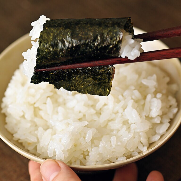 焼海苔青のり混り 8切×80枚(全型10枚分) 594円／成清海苔店