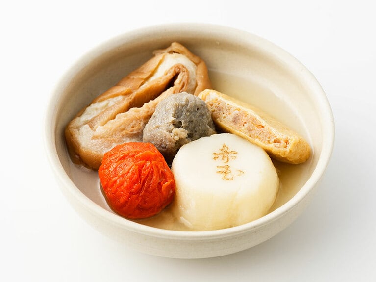 赤玉「金澤おでん5種＜冷凍タイプ＞」具材5種類、出汁200ml 1,112円／石川県