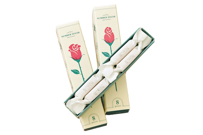 NO. 1〜NO.8までの8粒入り 918円。賞味期限 1カ月／NUMBER SUGAR 