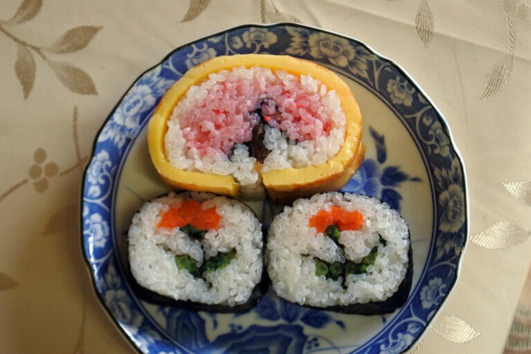 満開の桜とタンポポのできあがり！