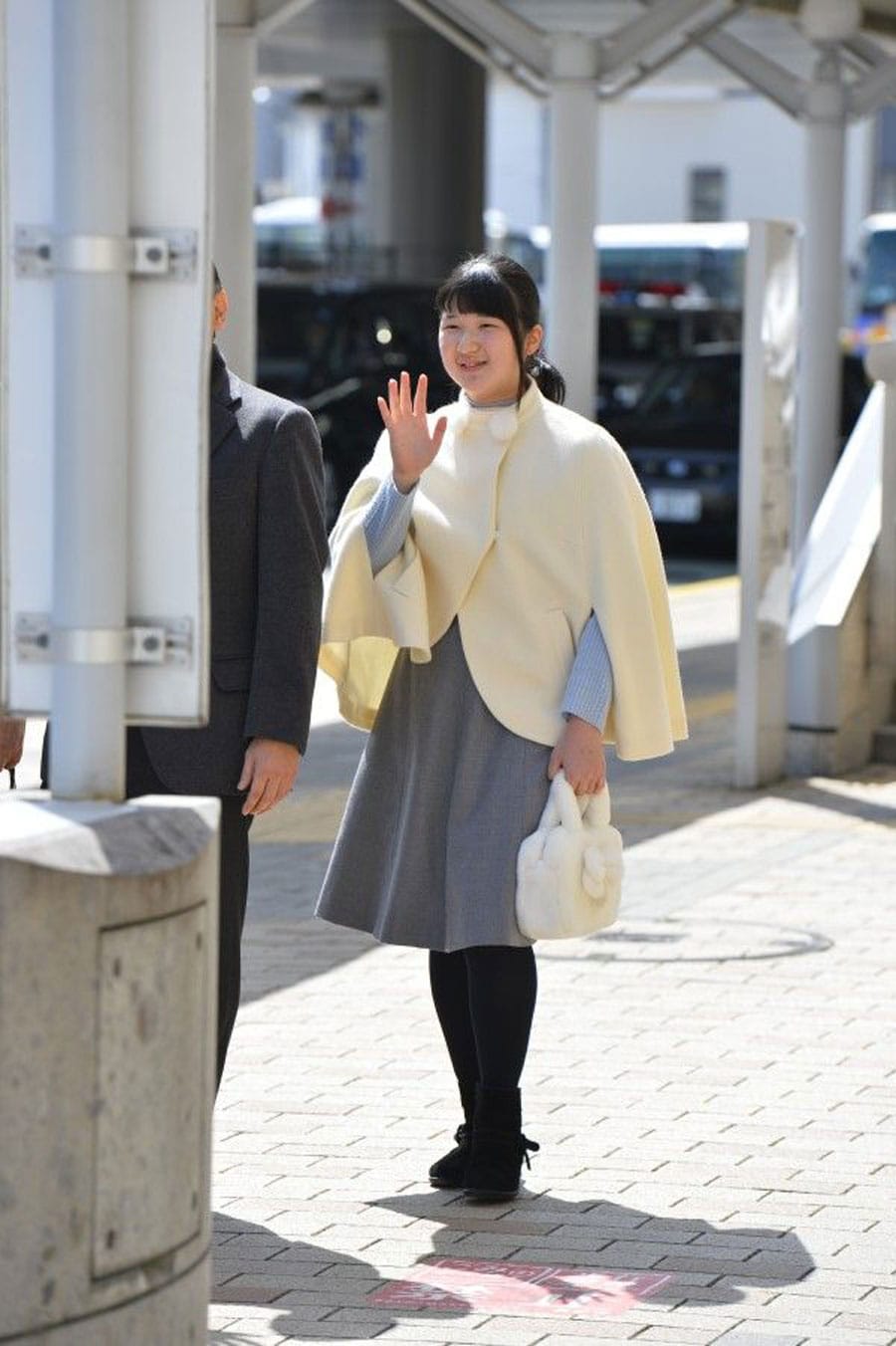 2019年3月、JR長野駅での愛子さま　©JMPA