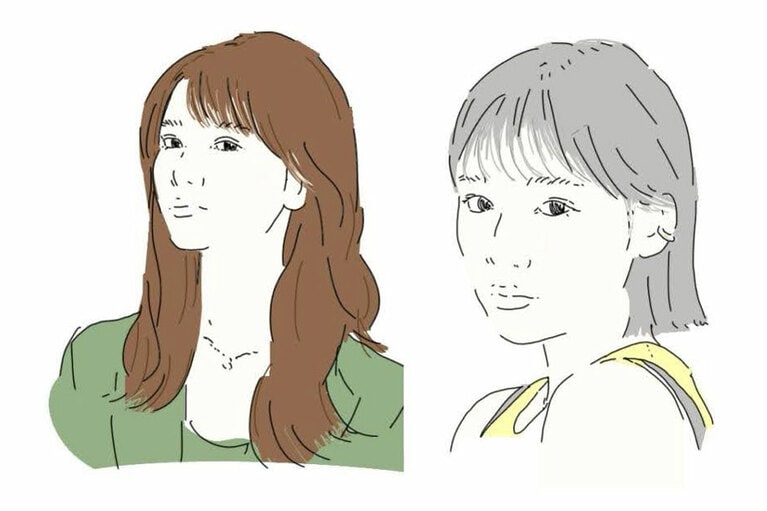 眉の位置で流すのはそのままに、前髪を薄めにすると今っぽいバランスに。