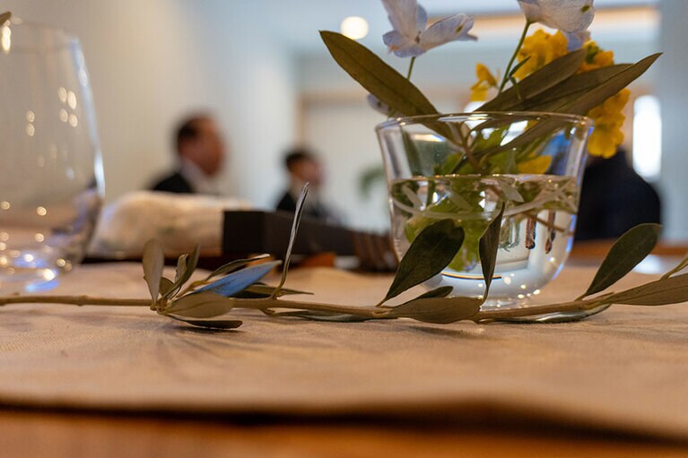 天幕レストランの様子。