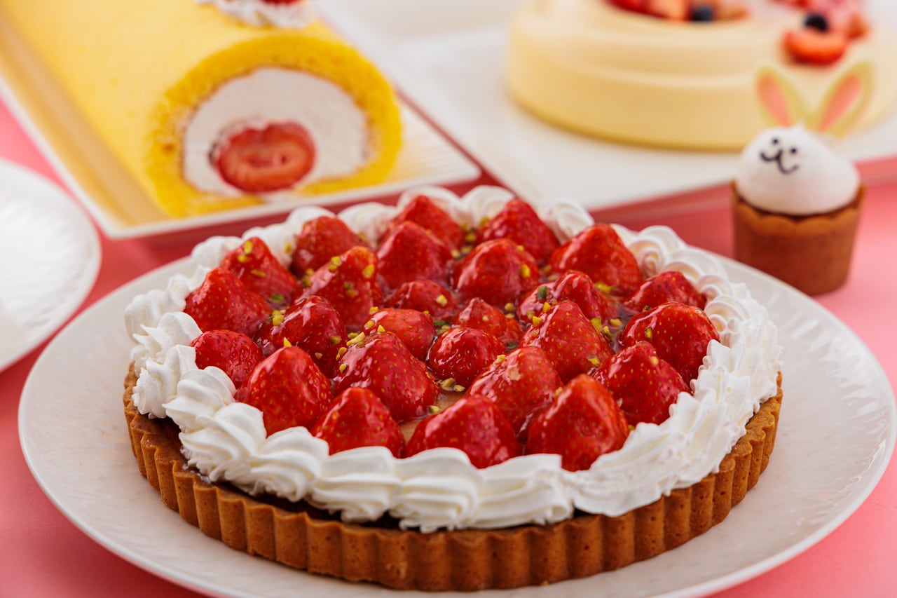 3月1日までの「早春」で提供される「あまおうのタルト」。