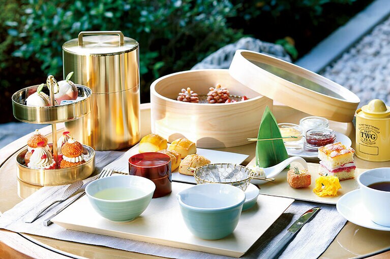 「オーガニック・ヴィーガン・アフタヌーンティー」もぜひ体験を(要予約)。6,600円～ 2022年6月30日まで。