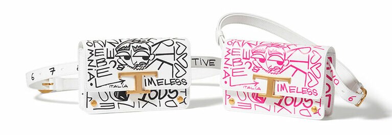 トッズ T タイムレス ベルトバッグ(カーフ、W18×H12×D7cm) 168,300円。