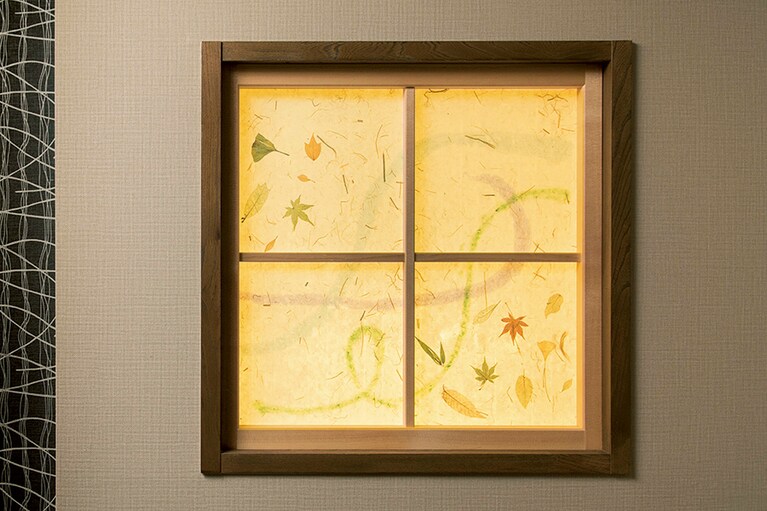 【星野リゾート 界 アルプス】美しい松崎和紙の行灯。