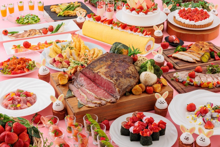 「いちごブッフェ2026」のイメージ。1名月～木6,500円、金～日・祝7,500円（各税サ込）。提供期間／提供中～2026年5月10日