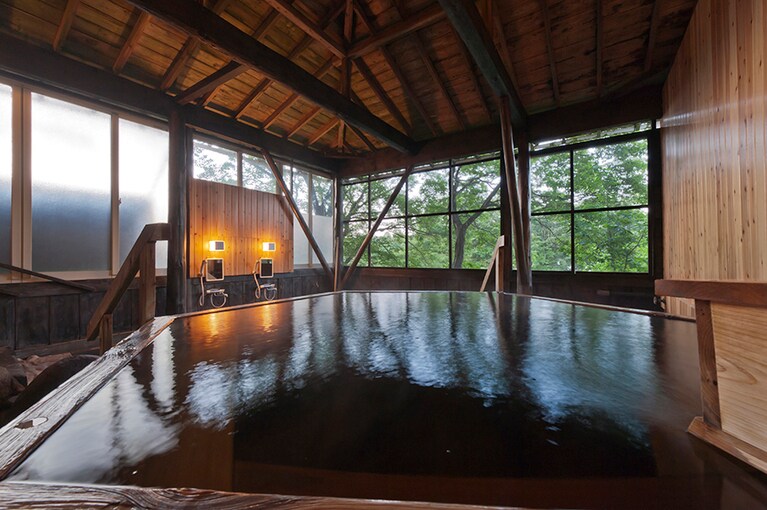 那須温泉 五ッ星源泉の宿 大鷹の湯［栃木／西那須温泉］鷹見の湯。