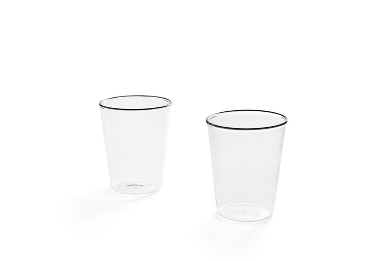RIM GLASS SET OF 2（直径8×高さ10.5cm） 9,680円。