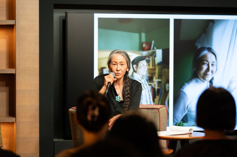 代官山 蔦屋書店で行われた浅野順子さんと近田春夫さんトークイベントにて。