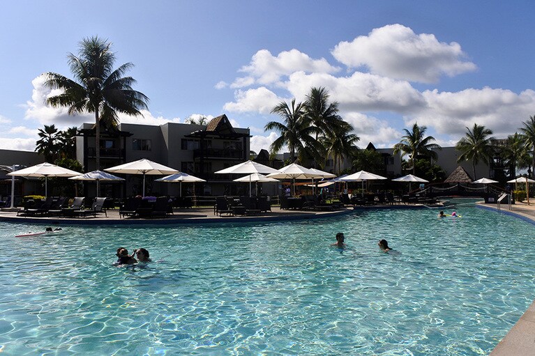 カップルやファミリー、シニアなど幅広い層に人気のリゾートエリア。