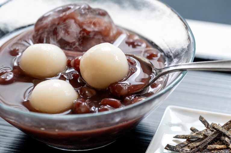 まん丸の白玉。