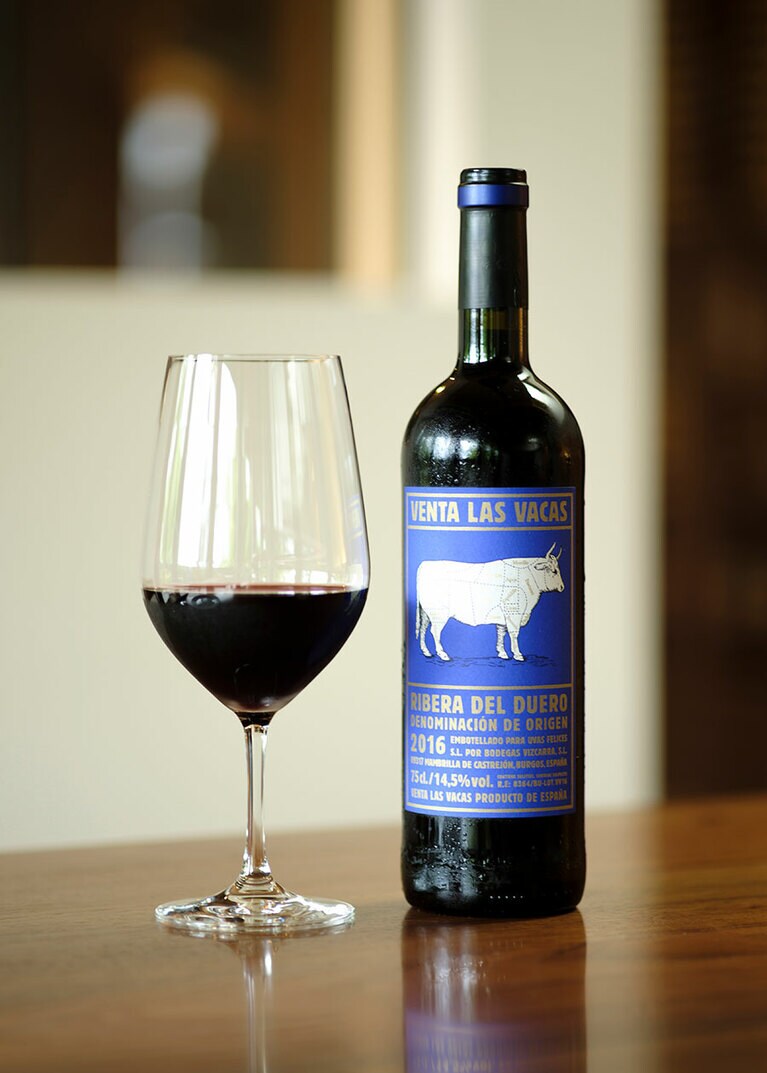 ハウスワイン、ヴェンタ・ラス・ヴァカス。ステーキと好相性。
