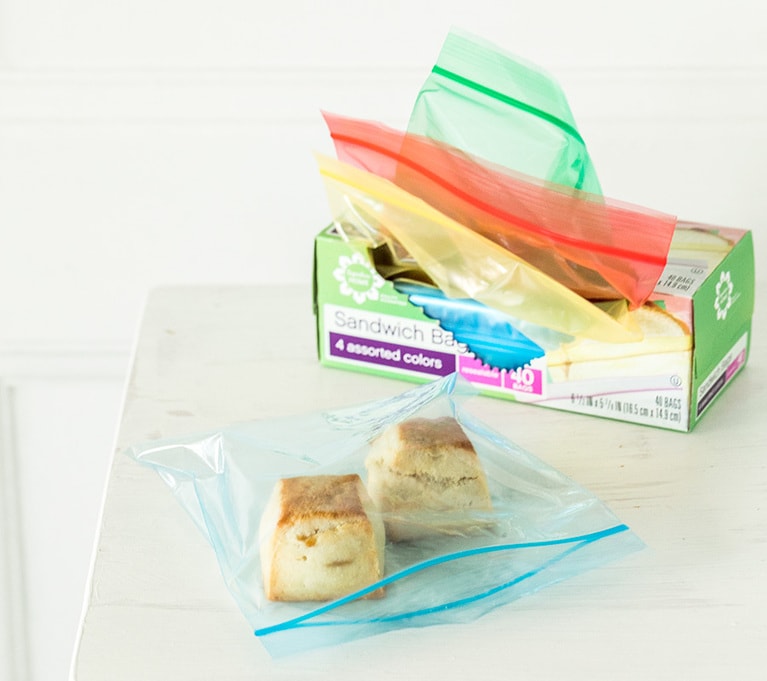 色付きジッパーバッグ 40枚入り 3ドル／セーフウェイ