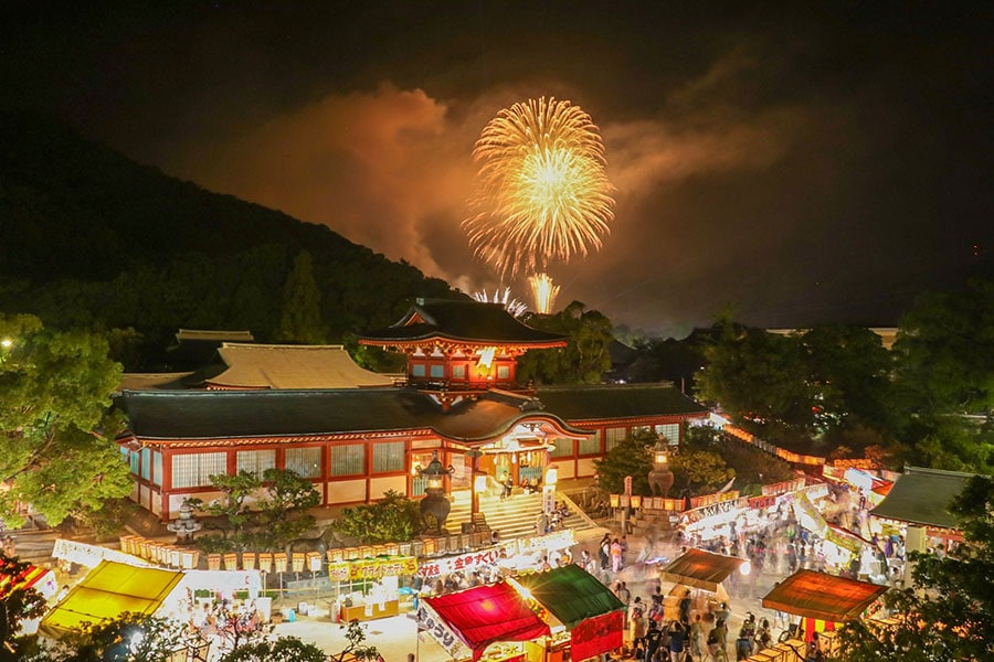 【山口県防府市】防府天満宮御誕辰祭 花火大会。