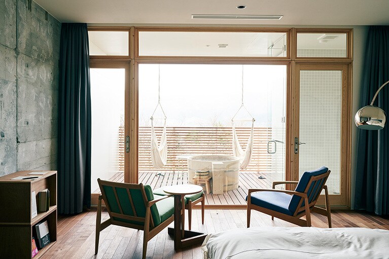 2階のツインルーム。