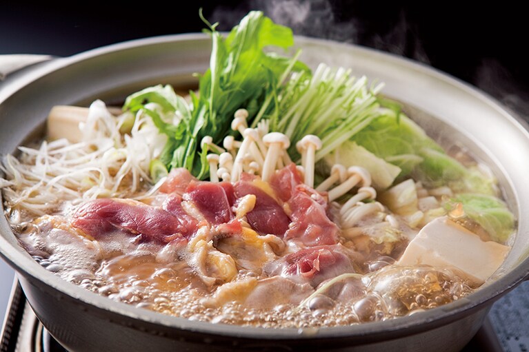 名物のキジ鍋。