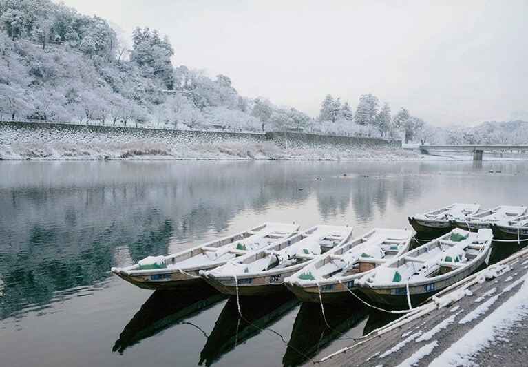 球磨川くだり発船場。