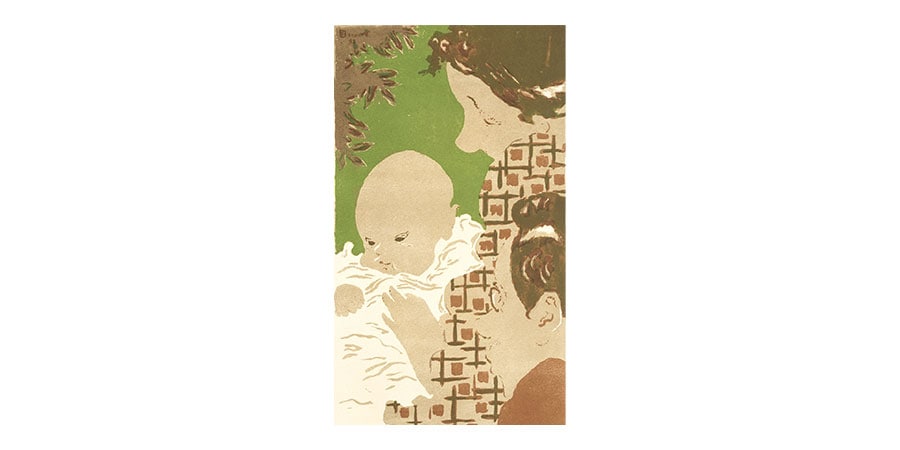 ピエール・ボナール《家族の情景》1893年 リトグラフ／紙 三菱一号館美術館蔵