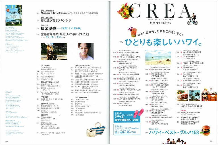 2019年7月号目次。