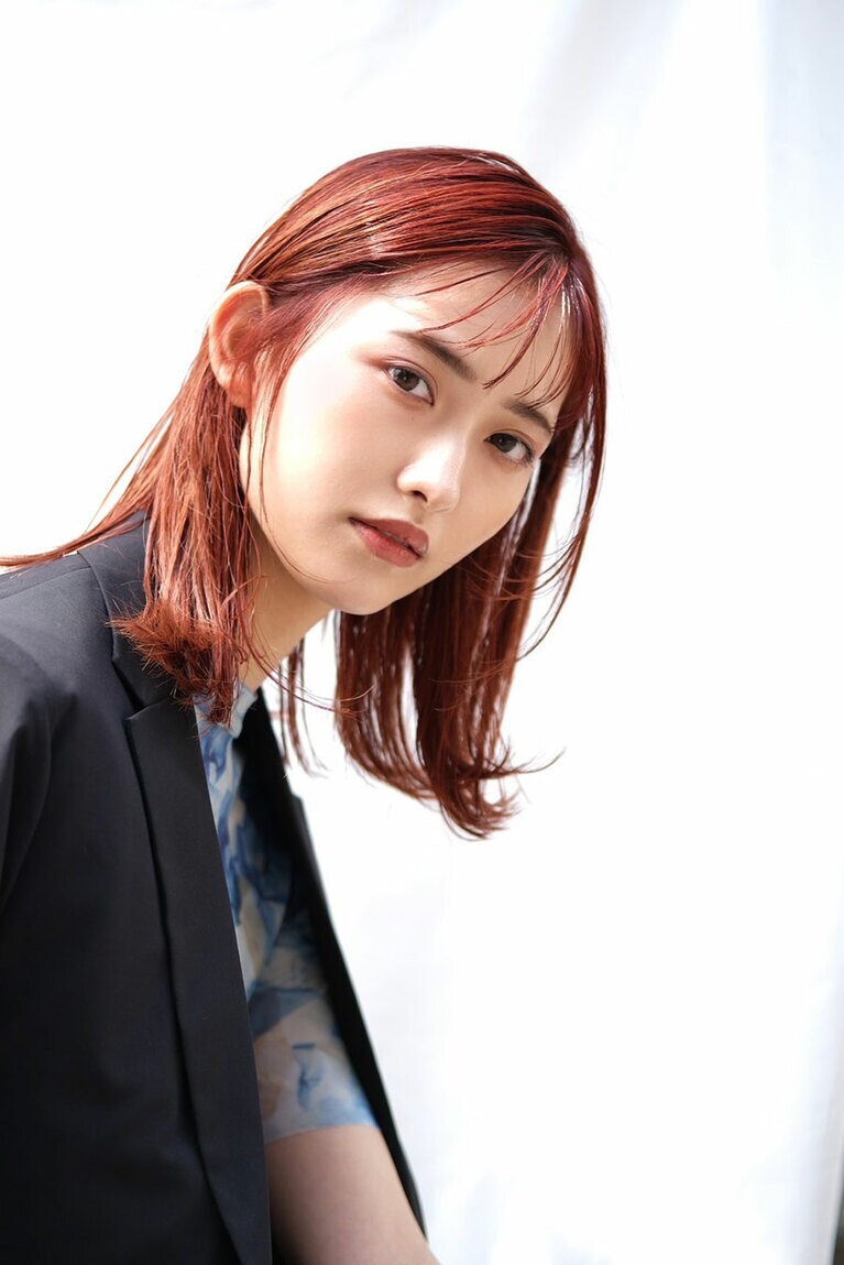 個性も出せて上品なまろやかレッドヘア。