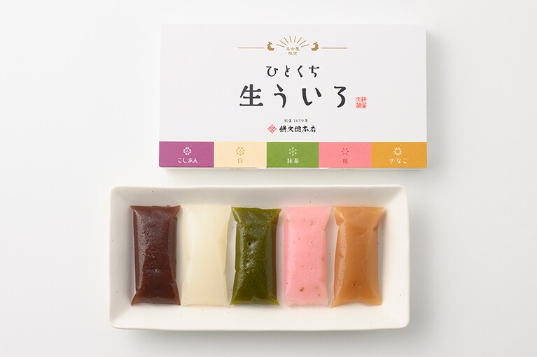 ひとくち生ういろ 5個入り 540円／餅文総本店