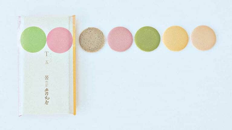 薄氷本舗 五郎丸屋「T五」5枚入り 700円。