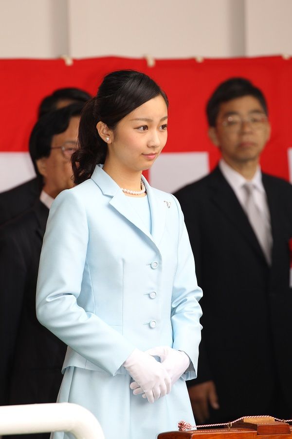 「海底広域研究船 命名・進水式」に臨席された佳子さま　©JMPA