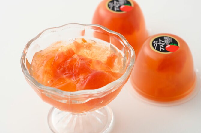 垢田のトマトゼリー1,998円（100g×6個入）※9月頃までの期間限定販売／幸ふく