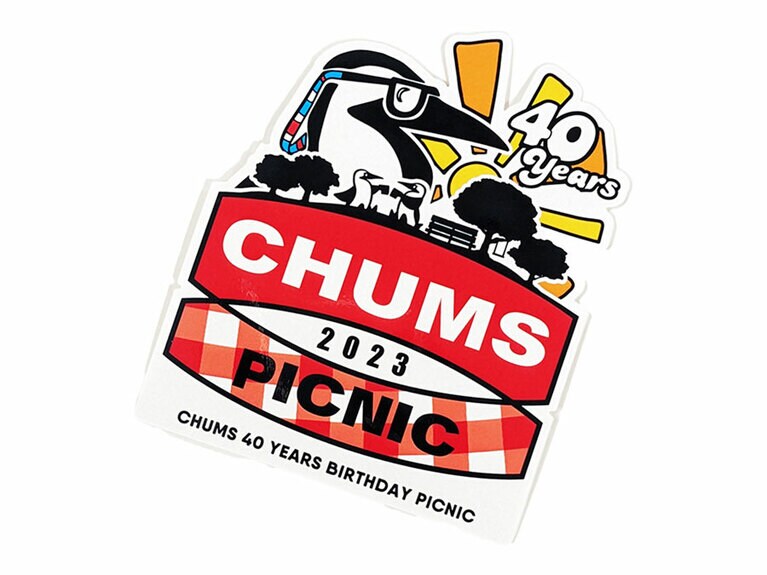 【限定】チャムスピクニック2023ステッカー（ステッカー｜ワッペン）／550円。
