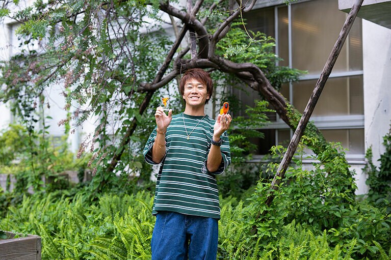 PANAさんとアクリルスタンドのぜんいつくん。
