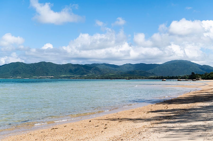 島内最大を誇る名倉湾は「ラムサール条約」で保護されている。そんな名倉湾の海水はまろやかで甘い！