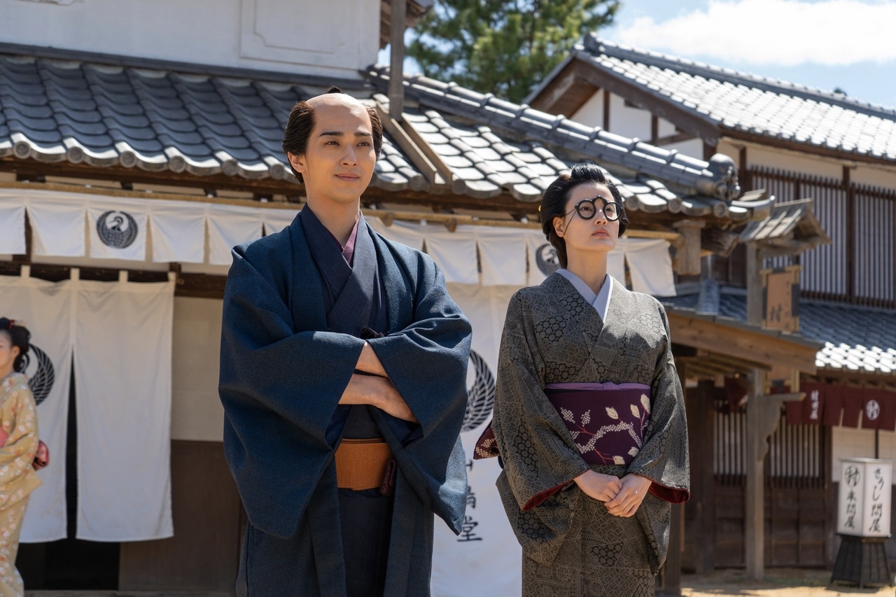 大河ドラマ『べらぼう～蔦重栄華乃夢噺～』第25回「灰の雨降る日本橋」の場面カット。（C）NHK