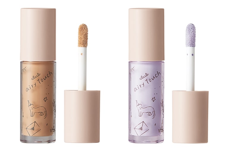 乾燥から守られている感じが強く、長時間シワっぽさを感じない。左から、濃いめのシミやニキビ痕にもオススメのキャメルベージュ。くすみをカバーする働きのラベンダー(限定)。「透明感が出る」とじわじわ人気中。クラブ エアリータッチ コントロール コンシーラー 各1,100円／クラブコスメチックス