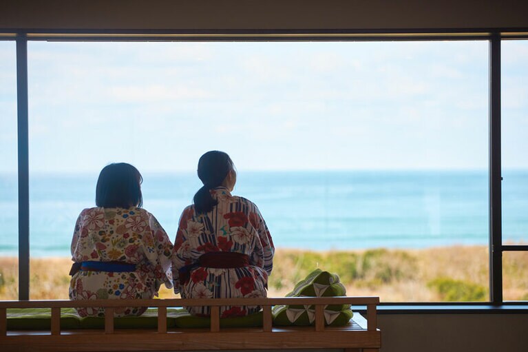 展望ラウンジからの眺めが気分爽快！