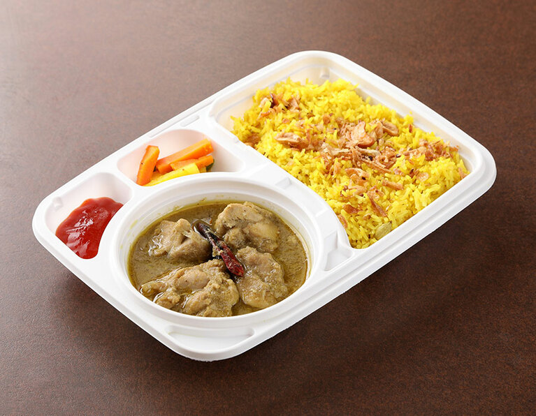 ナシブリヤニ、グリーンカレー付き 1,280円。