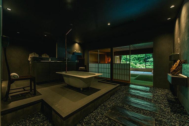 2021年に誕生した新しい客室「然 SPA Living」。