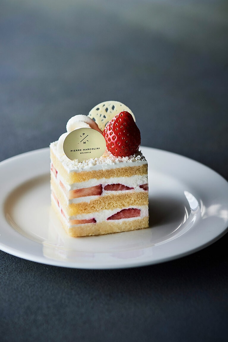 マルコリーニ ショートケーキ ショコラブラン 872円。※銀座本店で4月30日まで数量限定販売。